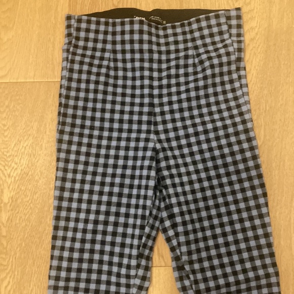 Zara Gingham Mini Flare Pants XS - Picture 3 of 5